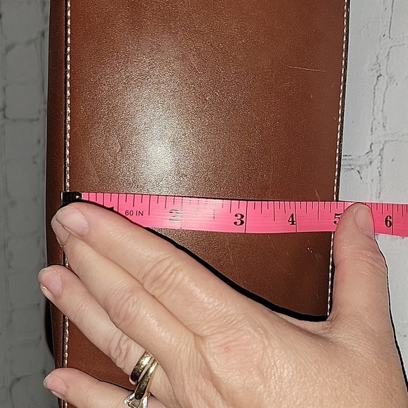 Talbots Two-tone Brown Leather Hobo Shoulder Bag - Picture 8 of 8